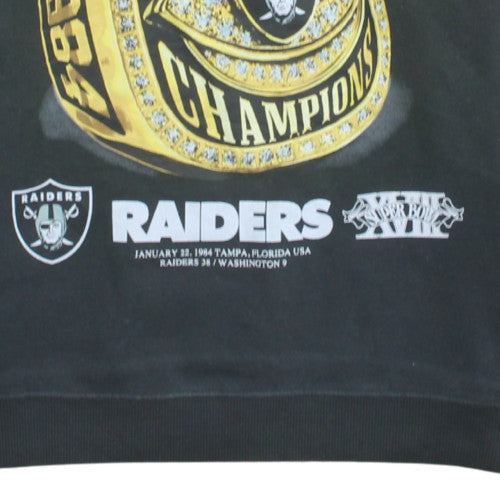 Cotton On NFL Raiders Black Men's Sweatshirt S Pullover Crew Neck