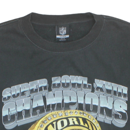 Cotton On NFL Raiders Black Men's Sweatshirt S Pullover Crew Neck