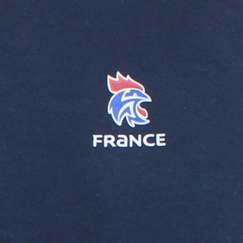 adidas Men’s Blue France Logo Pullover Sweatshirt 2XL