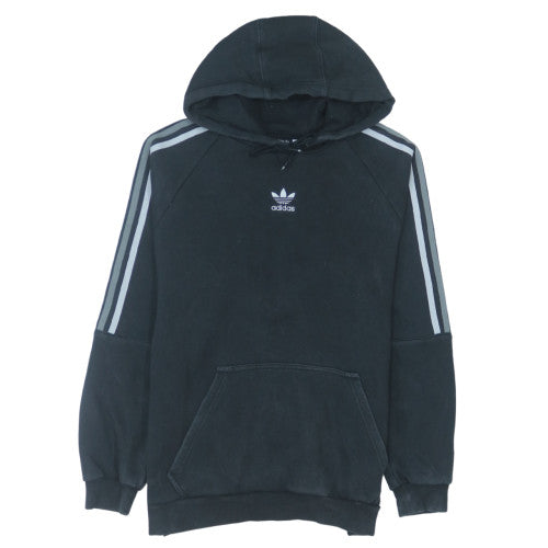 Adidas Mens Black Pullover Hoodie M Fleece Sportswear