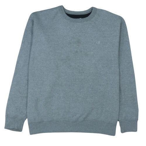 Champion Men’s Grey 2XL Pullover Fleece Sweatshirt Crew Neck