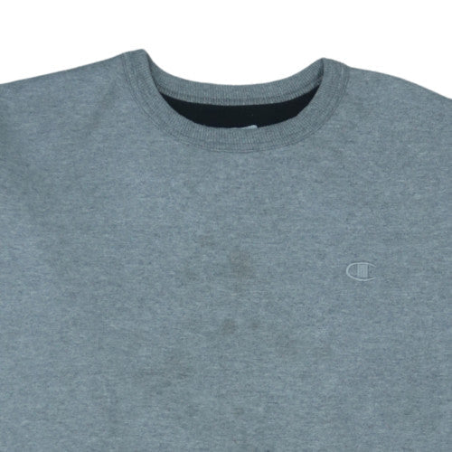 Champion Men’s Grey 2XL Pullover Fleece Sweatshirt Crew Neck