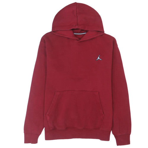 Jordan Mens Red Pullover Hoodie Size M Fleece Sportswear