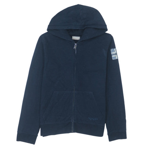 Napapijri Men's Blue XL Full Zip Fleece Hoodie