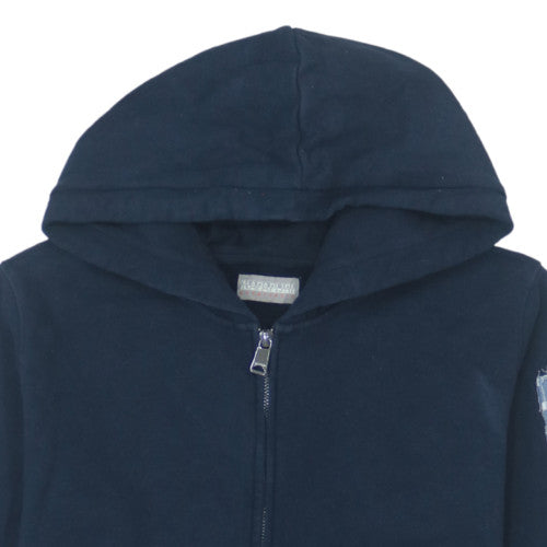 Napapijri Men's Blue XL Full Zip Fleece Hoodie