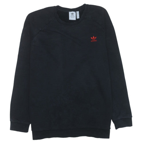 adidas Men's Black 2XL Crew Neck Fleece Pullover Sweatshirt