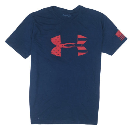 Under Armour Men's Navy XL HeatGear Loose Fit Graphic T-Shirt