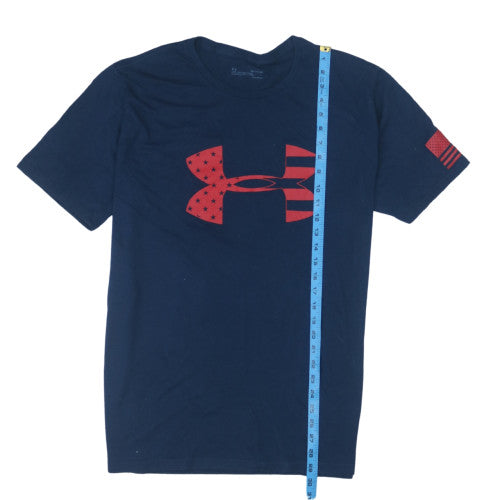 Under Armour Men's Navy XL HeatGear Loose Fit Graphic T-Shirt