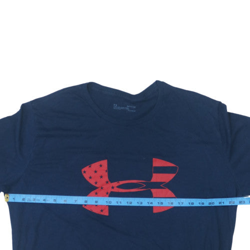 Under Armour Men's Navy XL HeatGear Loose Fit Graphic T-Shirt