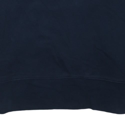 Tommy Jeans Men’s Blue Small Pullover Crew Neck Logo Sweatshirt
