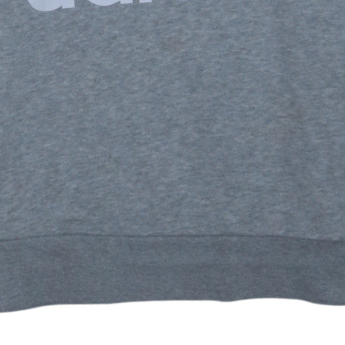 Adidas Boys Grey 14-15 Years Crew Neck Long Sleeve Sweatshirt