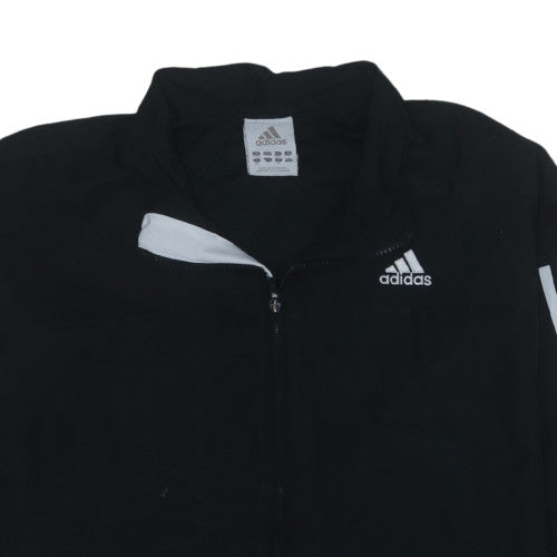 adidas Men's Black Full Zip Sports Sweatshirt Size L