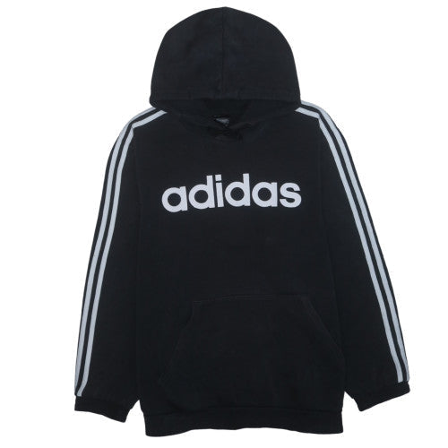 Adidas Women Black Pullover Hoodie Sweatshirt Long Sleeve Size M