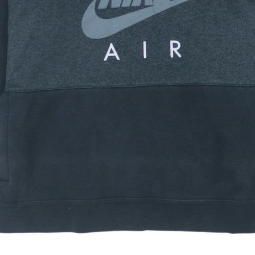 Nike Boys Black XL 13-15 Years 1/2 Zip Hoodie With Logo Print
