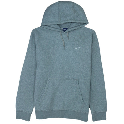 Nike Women’s Grey Pullover Hoodie L Cotton Blend Kangaroo Pocket
