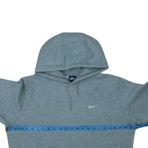Nike Women’s Grey Pullover Hoodie L Cotton Blend Kangaroo Pocket