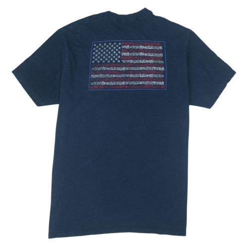 Columbia Men's Blue XL Patriotic USA Graphic Cotton T-Shirt