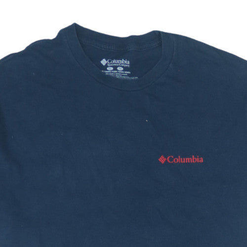 Columbia Men's Blue XL Patriotic USA Graphic Cotton T-Shirt