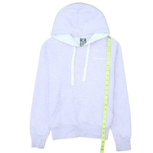 New Balance Womens Lilac Pullover Hoodie XS Cotton Blend Lined