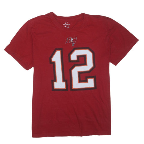 Nike Men's Red Tampa Bay Buccaneers Brady 12 Graphic T-Shirt XL