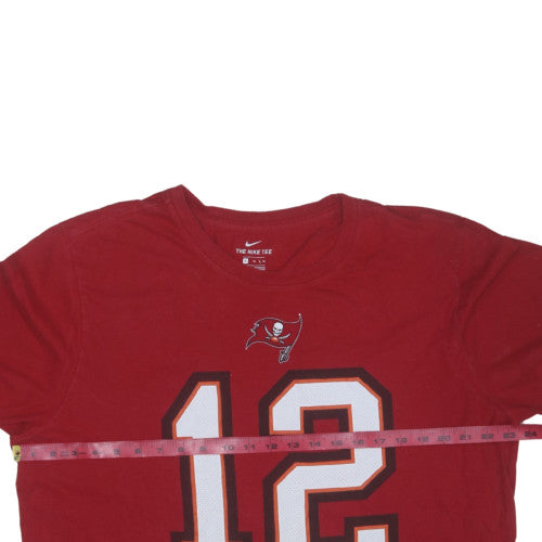 Nike Men's Red Tampa Bay Buccaneers Brady 12 Graphic T-Shirt XL