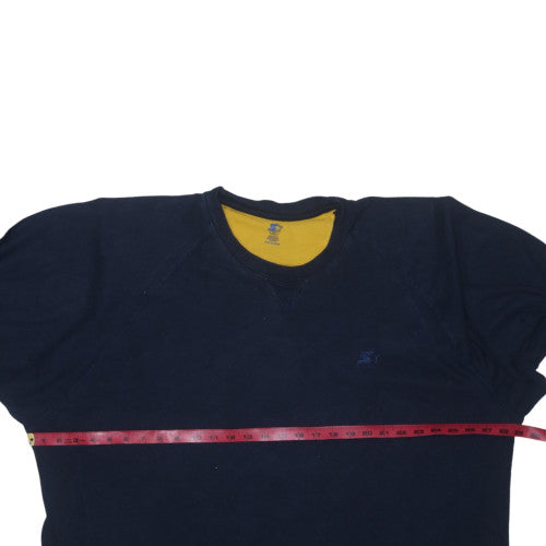 Starter Men's Navy Blue 3XL Cotton Crew Neck T-Shirt