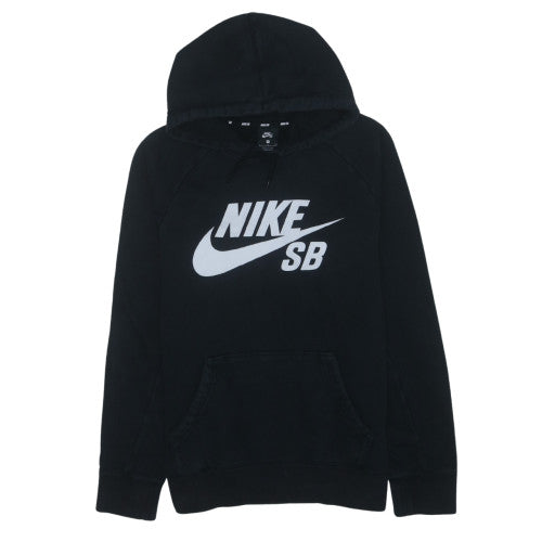Nike SB Boys Black Pullover Hoodie S Cotton Blend Skateboard Sweatshirt