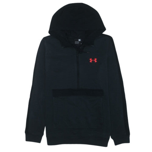 Under Armour Men's Black Medium 1/2 Zip Hoodie Sports Fleece