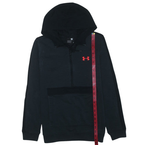 Under Armour Men's Black Medium 1/2 Zip Hoodie Sports Fleece