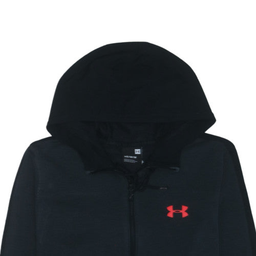 Under Armour Men's Black Medium 1/2 Zip Hoodie Sports Fleece