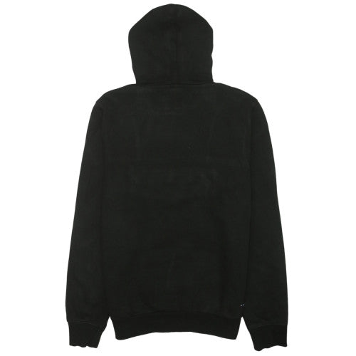 Napapijri Men's Black Pullover Hoodie Medium Fleece Logo