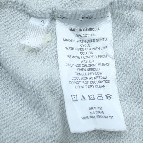 Nautica Men's Grey Crew Neck Sweatshirt S Classic Fit Cotton