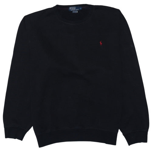 Ralph Lauren Men's Black Logo Crew Neck Sweatshirt Size L