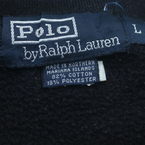 Ralph Lauren Men's Black Logo Crew Neck Sweatshirt Size L