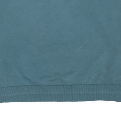 Puma Womens Blue Crew Neck Pullover Sweatshirt M Casual Logo Lined
