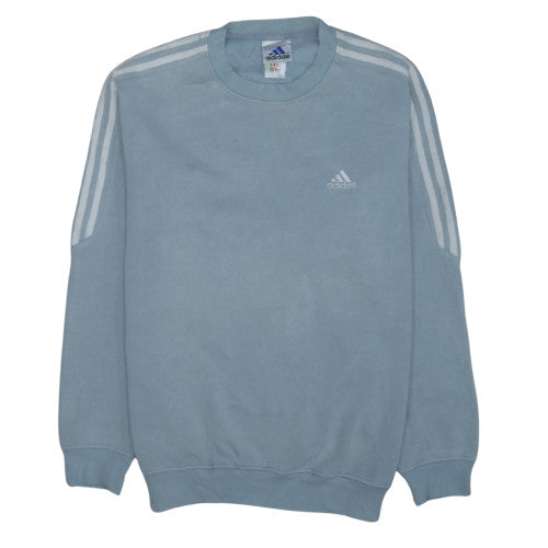 Adidas Men's Blue Crew Neck Pullover Sweatshirt Size L