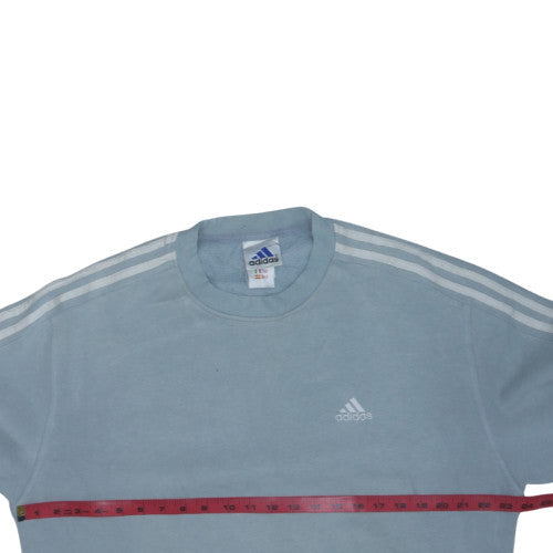 Adidas Men's Blue Crew Neck Pullover Sweatshirt Size L