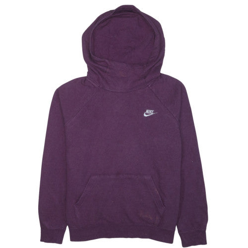 Nike Womens Purple Pullover Hoodie L Cotton Blend Casual