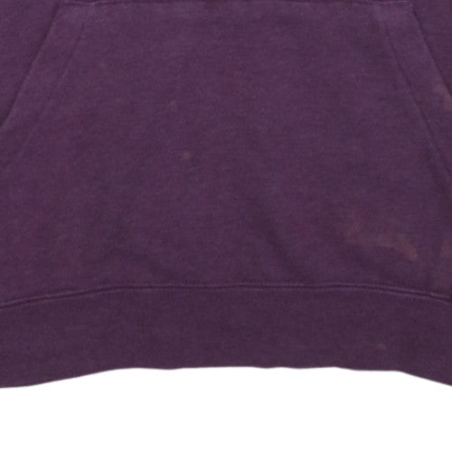 Nike Womens Purple Pullover Hoodie L Cotton Blend Casual