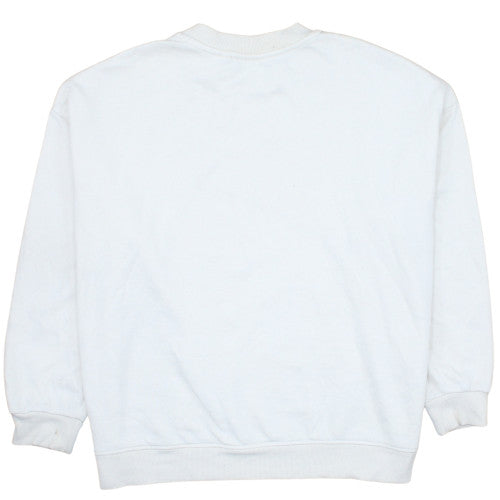Rolling Stones Womens White Size 12 Pullover Sweatshirt Crew Neck Graphic