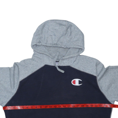 Champion Men's Grey & Navy XL Pullover Hoodie
