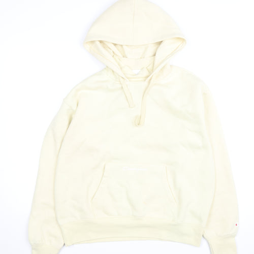 Champion Men's Beige Pullover Hoodie Size L Regular Fit Fleece