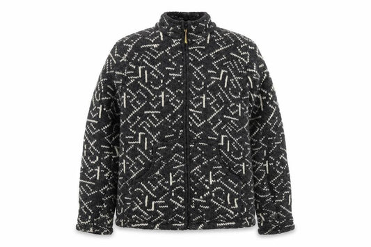 Himalaya Clothing Men's Grey Wool Full Zip Handmade Fleece Lined Jacket XL