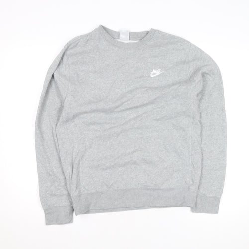Nike Men's Grey Small Pullover Crew Neck Sweatshirt