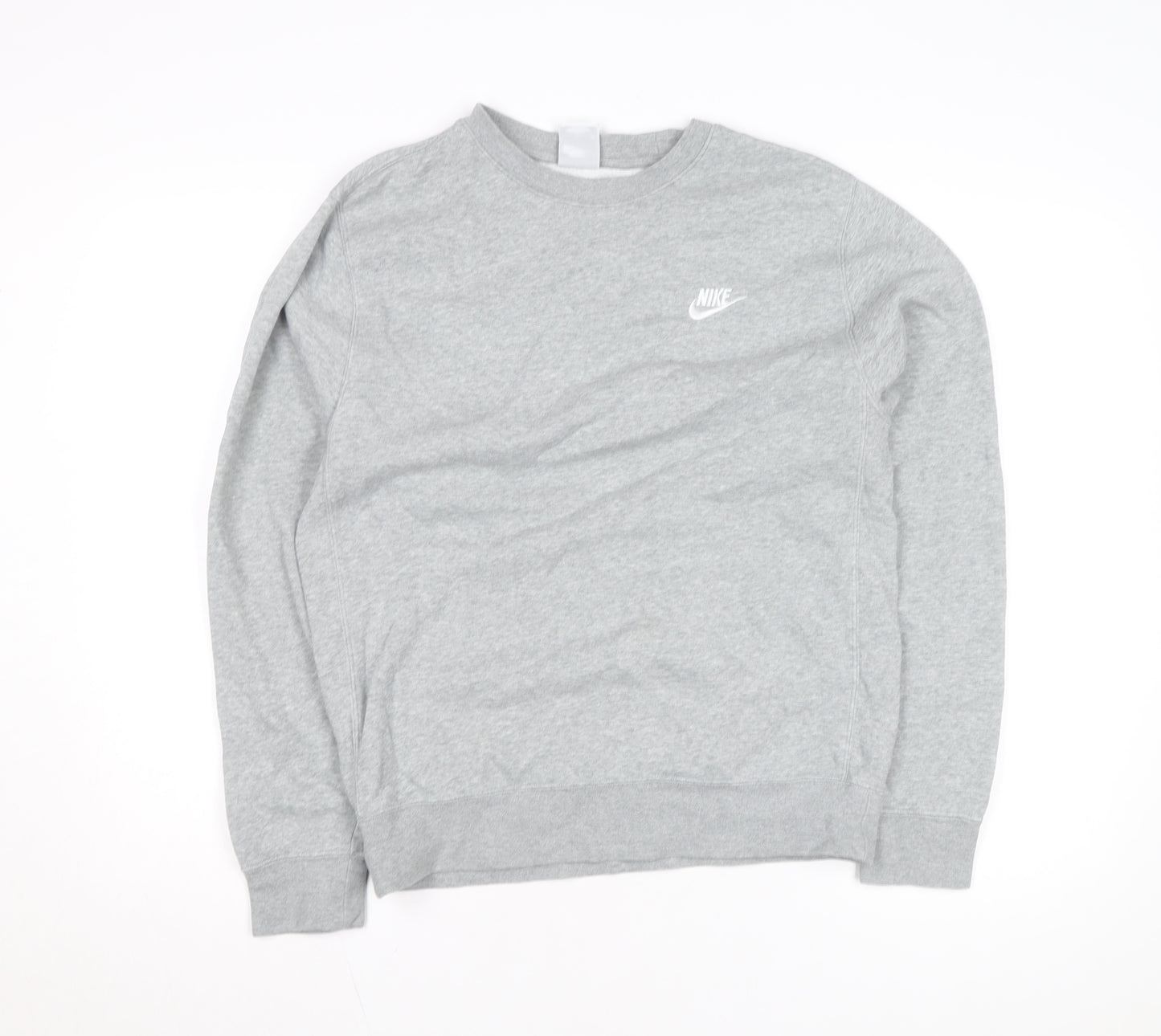 Nike Men's Grey Small Pullover Crew Neck Sweatshirt