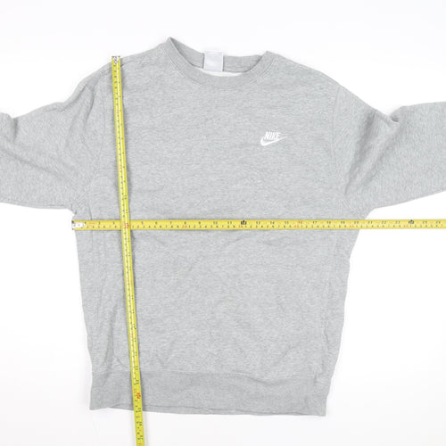 Nike Men's Grey Small Pullover Crew Neck Sweatshirt
