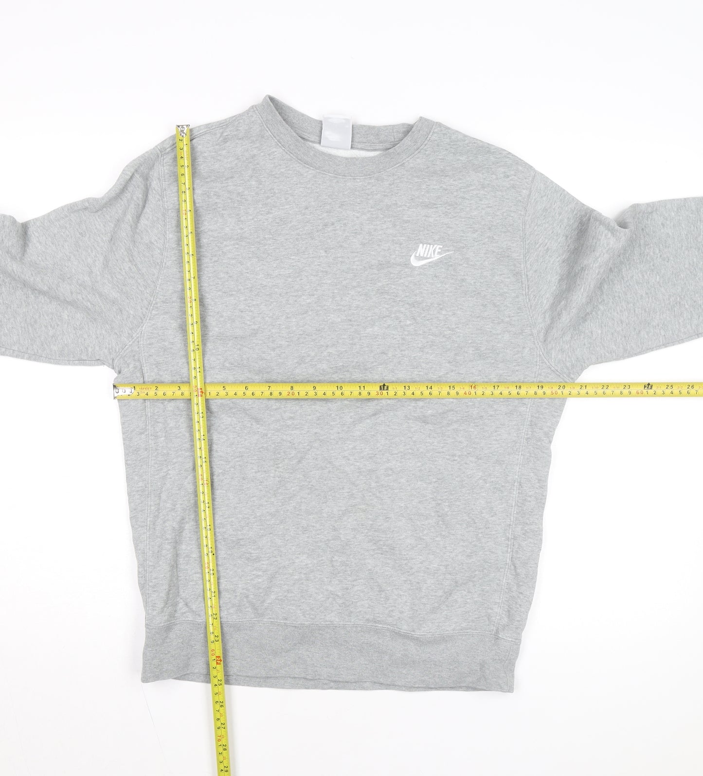 Nike Men's Grey Small Pullover Crew Neck Sweatshirt