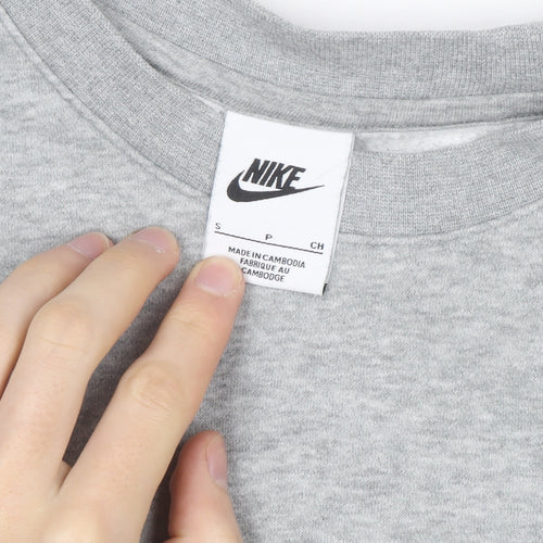 Nike Men's Grey Small Pullover Crew Neck Sweatshirt