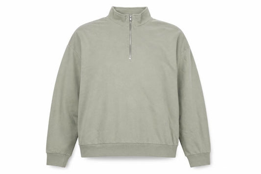 New Look Womens Green L 1/4 Zip Fleece Basic Activewear Jacket