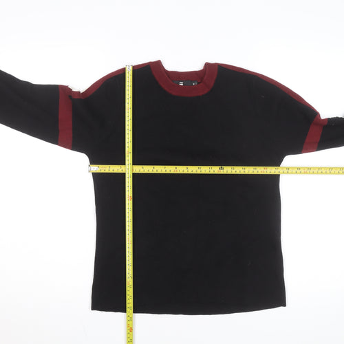 G-Star RAW Women's Black Crew Neck Cotton Jumper Size M